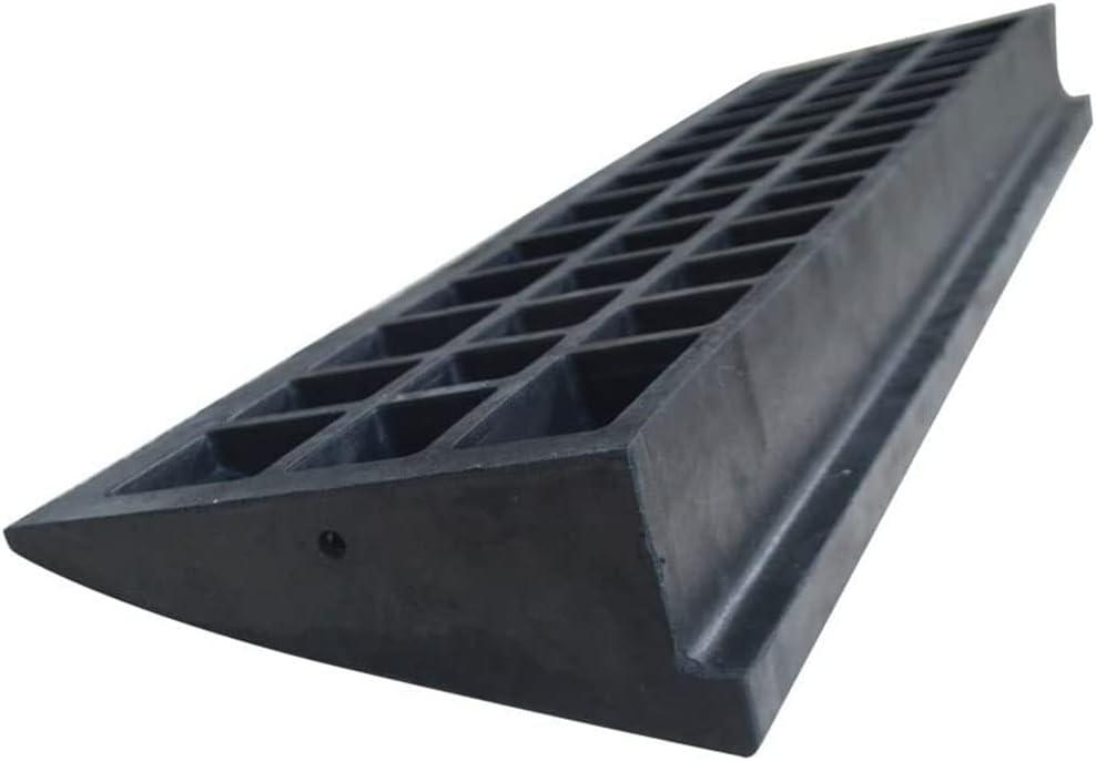 Rubber Curb Ramp for Sidewalk/Car/Wheelchair/Motorcycle/Step, Heavy Duty 10cm Rising Entry and Exit Ramps Non-Slip Surface Ramp Threshold, 10t