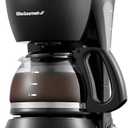 Elite Gourmet EHC4128 Automatic 4-Cup Brew & Drip Coffee Maker with Pause N Serve, Glass Carafe, Reusable Filter, On/Off Switch, Keep Warm, Water Level Indicator, Black