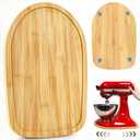 Mixer Slider for Kitchenaid Mixer 4.5-5 Qt Tilt-Head Stand Mixer Bamboo Wood Countertop Appliance Sliding Tray Mover Sliding Caddy for Kitchen Aid Slider Mat Accessories Attachments Natural Bamboo