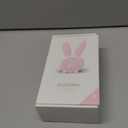 KDtech Kids Alarm Clock with Night Light 6 Ringtones, Cute Pink Bunny Digital Alarm Clock for Kids, Touch Control and Rechargeable Sleep Trainer Clock for Boys Girls Bedroom