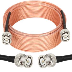 XRDS -RF BNC Cables 50FT, 50 Ohm BNC Male Cable RG316 Antenna Cable for Antenna Scanners Handheld Ham Radios etc.