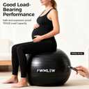 Extra Thick Exercise Yoga Ball, 5-Size Anti-Burst Heavy Duty Stability Gym Ball for Fitness, Core Workout, Pregnancy & Office Chair, Includes Quick Pump