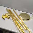 8ft Gold Aluminum Flag Pole (Eagle Top)