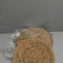 13 in Round Woven Placemats Plate Chargers Set of 12, Boho Farmhouse Rustic Woven Place Mats for Kitchen Dining Party Table Decor, Rattan Wicker Table Mats Jute Braided Chargers for Dinner Plates