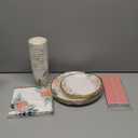 Floral Party Supplies paper plates and Napkins Sets for 24 Guest-Include Floral Disposable Paper Plates,Cups,Napkin forr Bridal Shower,Birthday,Wedding,Bachelorette party Supplies