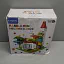 Marble Run Toy Motorized Elevator Marble Maze Kit with Perpetual Motion Machine, Building Block Educational Construction Game Playset STEM Learning Hand Eye Coordination Training Unlimited DIY