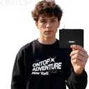 ONTOP Mens Bifold Wallet Zipper, Minimalist Fabric Canvas Card Holder Ultra-Compact Everyday Carry, Birthday Christmas Gift for Him