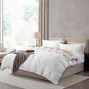 Hearth & Harbor California King Duvet Cover Set - Cal King Soft Prewashed White Duvet Cover, 3 Piece Set with Zipper Closure, 1 Duvet Cover 104x98 inches and 2 Pillow Shams