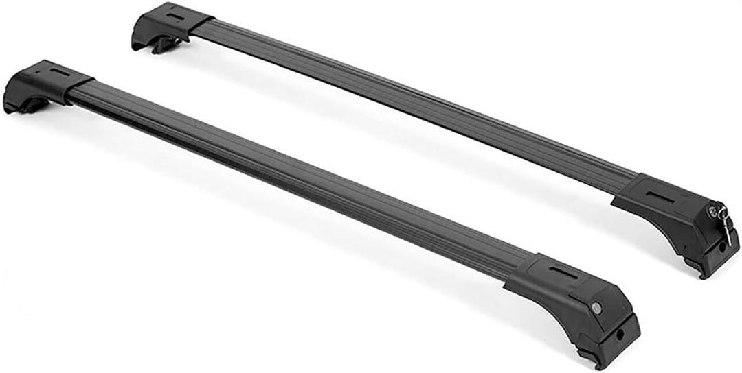 Roof Rack Cross Bars Aluminum Black 2X Fit for M1tsub1sh1 Outlander Sport 2011-2024