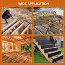 Butyl Joist Tape for Decking 2''50', 4 Rolls Weather-Resistant Deck Joist Tape 2 inch, Waterproof and Anti-Corrosion Joists Deck Tape,Self-Adhesive Flashing Joists Tape for Wood Decks Beams Roof