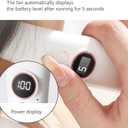Multi Functional Rechargeable Neck Fan with LED Display Screen, A New Five Mode Portable Fan for Work and Life 