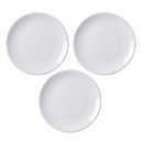 MBBITL Porcelain Appetizer Plates Set of 3, 5 Inch White Dessert Salad Plates, Small Dinner Plates for Sides Snack Sauce, Kitchen Ceramic Serving Dishes