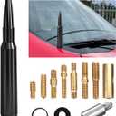 Car Truck Bullet Antenna for GM Chevy Silverado 1500 2500 3500 HD Avalanche GMC Sierra 1500 2500 3500 Denali Heavy Duty Pickup Trucks Accessories