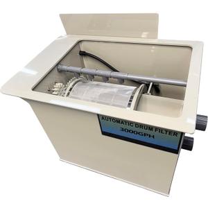 Drum Filter RDF Fully Automatic Water Filter System, Canister Filter for Aquariums up to 4000 GPHEfficient UV lamp,316L Stainless Steel Clean Nozzle and 200 mesh Sieve (4000GPH)