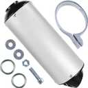 28mm 1.1 Exhaust Silencer Muffler Clamp Gasket for 50cc 70cc 90cc 110cc 125cc TRX90 ATC70 ATC200X TTR110 TTR125 KLX110 Apollo RFZ Coolster Lifa Taotao Dirt Pit Bike ATV Quad Mini Bike Silver