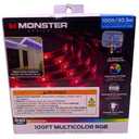 Monster Basics 100ft Multicolor RGB LED Light Strip w Remote 540 LEDs