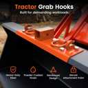 Tractor Bucket Grab Hooks Compact Compatible with Kubota Tractor, 21.85'' x 5.32''