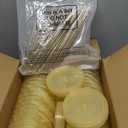 32 Pack 32oz Gold Glitter Buckets with Lids and Straws Ice Cream Cocktail  plastic Buckets for Drinks Reusable Food Containers Glitter Cup with Handle for Wedding Birthday Holiday Parties