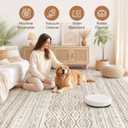 Nakagishi Boho 7x9 Area Rug Living Room Rugs Machine Washable Brown