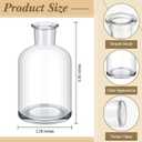 Lallisa 60 Pcs 4 Inches Small Glass Bud Vases Bulk Mini, Clear