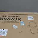 30"x22" Gold Wall Bathroom Mirror, Scalloped Edge Vanity Mirror