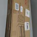 HOMEFORT 3-Tier Shoe Rack, Shoe Storage Shelf, Industrial Shoe Tower, Narrow Shoe Organizer for Closet Entryway, Small Shoe Rack Table with Durable Metal Shelves, White Oak