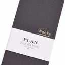 Undated Pocket Weekly Planner Schedule Organizer Agenda Year Month Week Plan A6 Notebooks (A6 undated planner Gray)