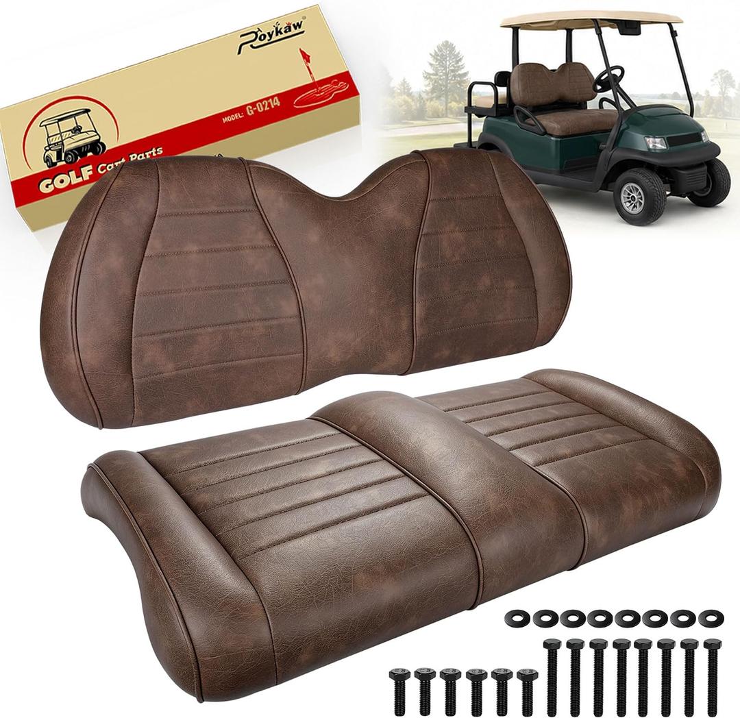 Roykaw Luxury Golf Cart Front Seat Cushion, Include Bottom & Backrest Style Name: Fits Club Car Precedent/Tempo/Onward