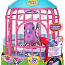 Little Live Pets - Talking Bird Cage Interactive Pet with 20+ Sounds and Reactions, Repeat What You Say, with Storage Box, for Boys and Girls Ages 5, Famous (LPB15000)