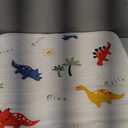 Pack and Play Mattress 38" x 26" x 1.5", Firm Support and Comfort Foam, Soft Playard Mattress for Babies and Toddlers, Baby Essentials Items (Dinosaur)