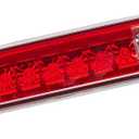 Third 3rd Brake Light LED for 1999-2016 Ford F250 F350 F450 F550 Super Duty, High Mount Rear Brake Lights Assembly for 99-16 F-250-F-550, 1993-2011 Ford Ranger Cab Cargo Stop Light (RED)