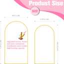 Bazen Wedding Arch Backdrop Stand 7.2FT, 6.6FT Set of 2 Metal Arch Backdrop Stand for Birthday Party Wedding Ceremony Bridal Baby Shower Banquet Party Event Decor