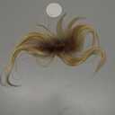 HAIRCUBE Bangs Hair Clip in Bangs 100% Real Human Hair Bangs Clip in Hair Extensions Fake Bangs Air Bangs Hairpieces for woman with Temples 3 Secure Clips in Full Fringe (Ombre Light Blonde)