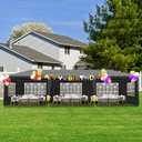 30*10 Canopy Tent, Waterproof Party Tent for Outdoor Events, Black