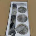 3 Light Bathroom Vanity Light Fixture Over Mirror Brushed Gold Vintage Vanity Lights with Glass Shade Farmhouse Wall Sceonce for Bedroom Dressing Room Living Room Hallway Cabinet