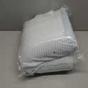 Anvo Memory Foam Pillow, Neck Contour Cervical Orthopedic Bed Pillow for Sleeping Side Back Stomach Sleeper, Ergonomic Design for Neck and Shoulder Pain Relief, Blue White, Soft (Soft - Standard (24 x 13.4 x 4.7 inches))