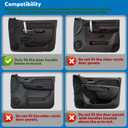 22818465 Front Left Driver Side Door Panel Armrest Repair Kit with Door Release Handle Below Armrest (17 Inch) Black Compatible with 2010-2014 Chevrolet Chevy Silverado/GMC Sierra 1500 2500HD 3500HD