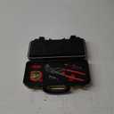 38Pcs Tools Set Packaged with Heavy-duty Tool Box, Include Screwdriver Bits, Nut Driver, Mini Ratchet Wrech, Quick change adapter,Tape Measure,Pliers Wrench and Bit Holder for Home Repairs