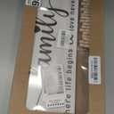 Orchroma Picture Frames Collage Photo Hanging Display Picture Board,Family Picture Frames Collage Wall Decor,Family Where Life Begins and Love Never Ends,Home Living Room Bedroom Wall Decor (Gray)