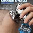 Head Shavers for Bald Men, 7D Floating Blades Electric Razor with Magnetic Detachable Heads, IPX7 Waterproof Rotary Shaver 5-in-1 Self-Grooming Kit Gift for Balder