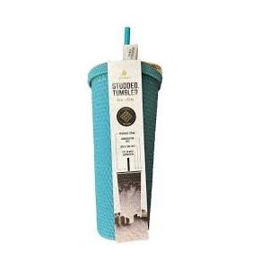 Manna Teal Rubberized Studded Tumbler 24 fl oz