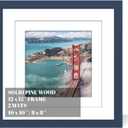 12x12 Wood Picture Frames for Wall Hanging or Tabletop,Diamond Painting Frame Baby Scan Picture Frames with 2 Mats Display 8x8 or 10x10 for Family Walls Decoration,Anniversary,Wedding,Christmas(Jazz)