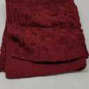 Better Trends Ashton Collection Chenille Sham Ultra-Soft 100% Cotton with Medallion Design, Euro, Burgundy