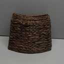 YoleShy 26'' Christmas Tree Collar Hand-Woven Natural Water Hyacinth Base Cover Beautiful Basket Xmas Tree Decor (Brown)