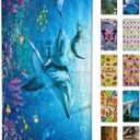 Dolphin Beach Towel 30" x 60" Microfiber Sand Free Quick Dry Travel for Adults Teen Children (Dolphin)