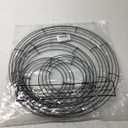 5 Pieces Christmas Metal Wreath Frame Ring Round DIY Macrame Floral Crafts Wire Wreath Form Christmas Decoration Door Craft (Deep Green, 12 Inch, 8 Inch)