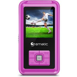 Ematic 8GB MP3 Video Player with FM Tuner/Recorder and 1.5-inch Color Screen, Pink
