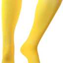 3 Pairs Soccer Baseball Sock, Youth Men and Women Knee High Softball Football Socks for Sports (Large)