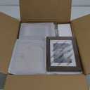 Egofine Picture Frame Set 12 Pack, Picture Frames Collage Wall Decor with Two 11x14, Two 8x10, Four 5x7, Four 4x6 for Wall and Tabletop, Made of Solid Wood, Covered by Plexiglass, Rustic Brown (4x6+5x7+8x10+11x14)