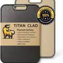 Titanium Cutting Board for Kitchen, Cutting Board Double Sided Food Grade, Pure Titanium and Wheat Straw PP, Scratch Resistant, Non Toxic Chopping Board, Dishwasher Safe, Easy to Clean Large Size